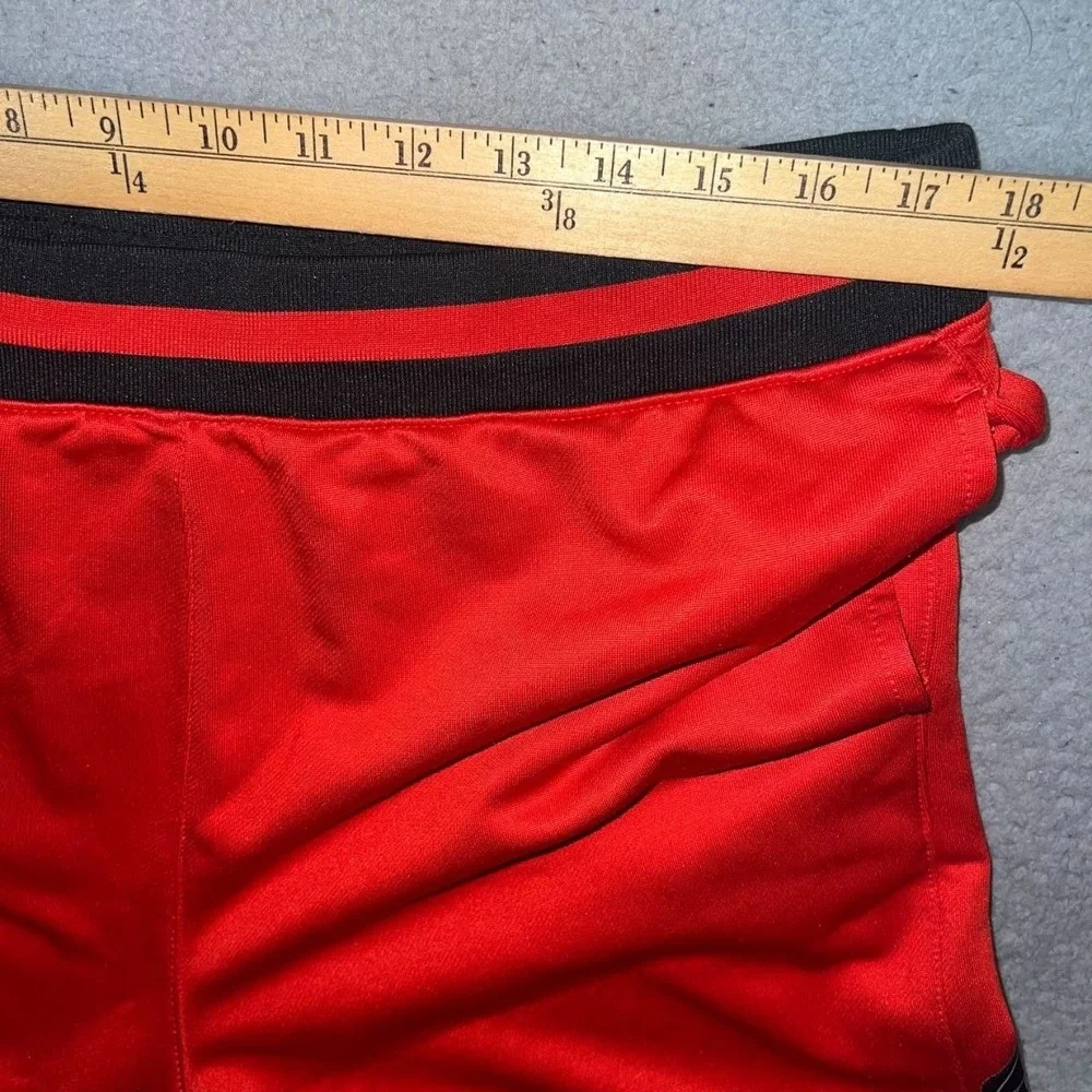 VTG And1 French Terry Shorts Men XL Red Black Mesh Legendary Basketball Athletic